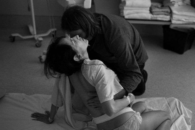 fotografía de parto